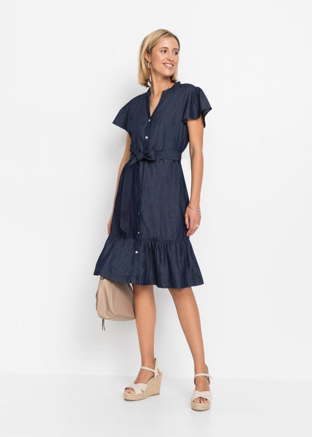 Sukienka jeansowa z bawełny organicznej