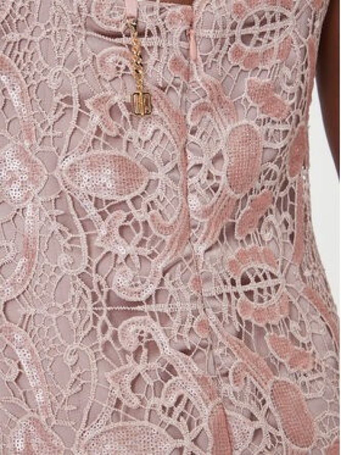 Fracomina Sukienka koktajlowa FQ25SD2008W708N6 Różowy Slim Fit