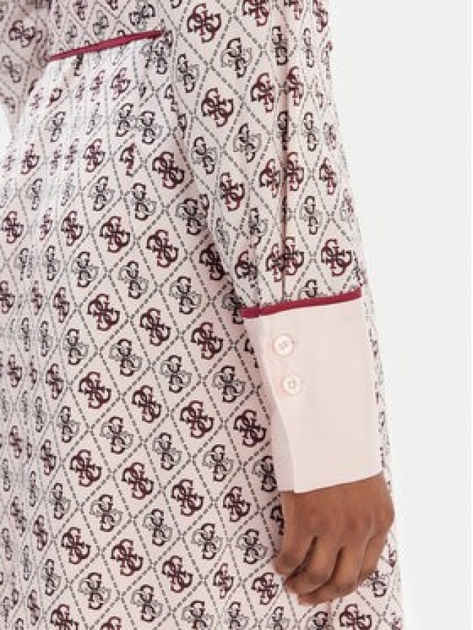 Guess Sukienka koszulowa W6RK90 WF1T2 Różowy Regular Fit