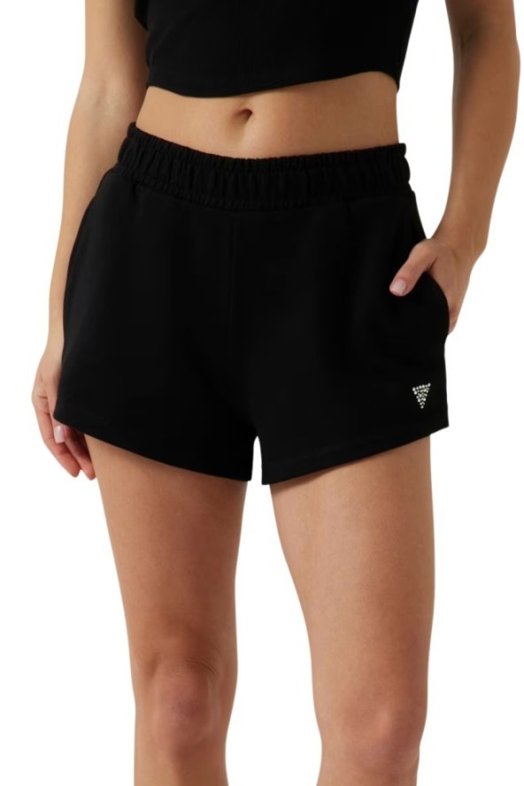 GUESS Czarne damskie szorty Primula, Rozmiar L