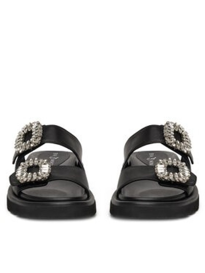 Eva Minge Klapki LILY-VII75-06-1 Czarny