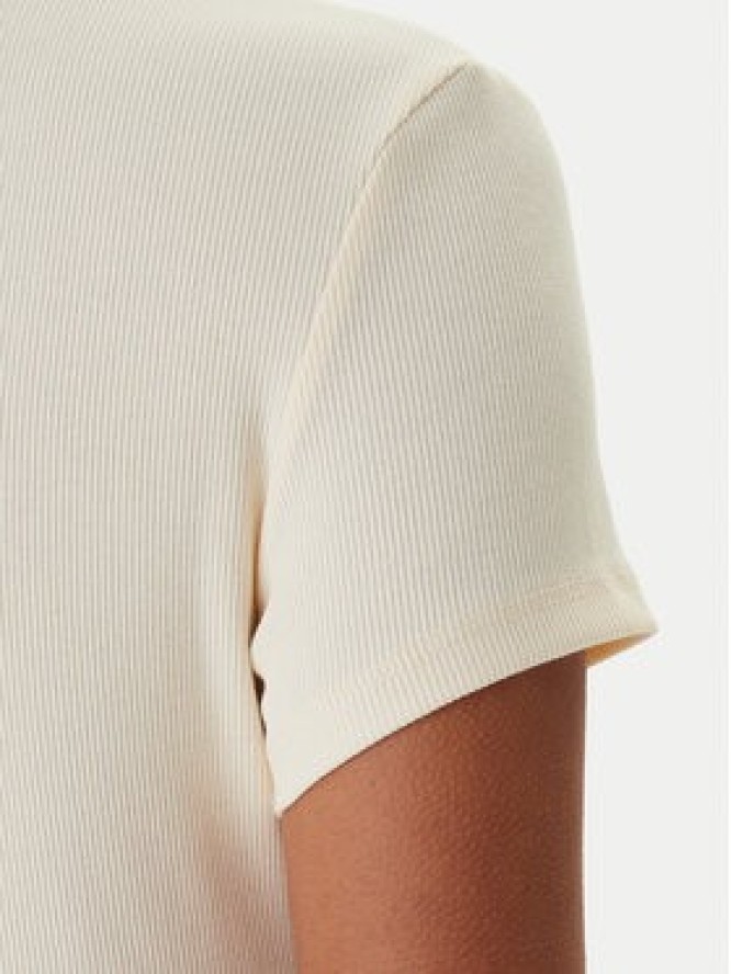 Tommy Jeans T-Shirt Essential DW0DW17383 Beżowy Slim Fit