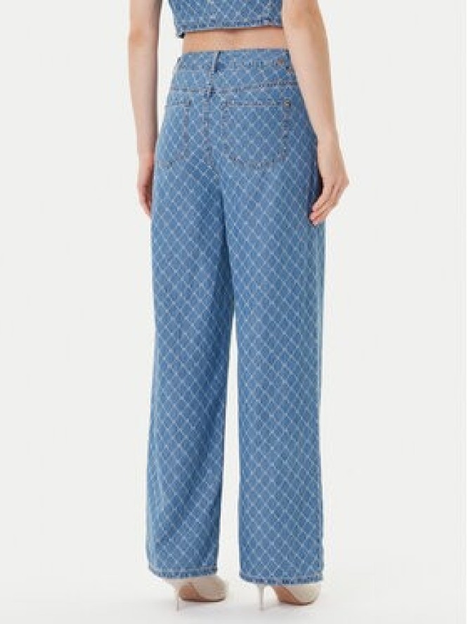 Morgan Jeansy 252-PSTEL Niebieski Wide Leg