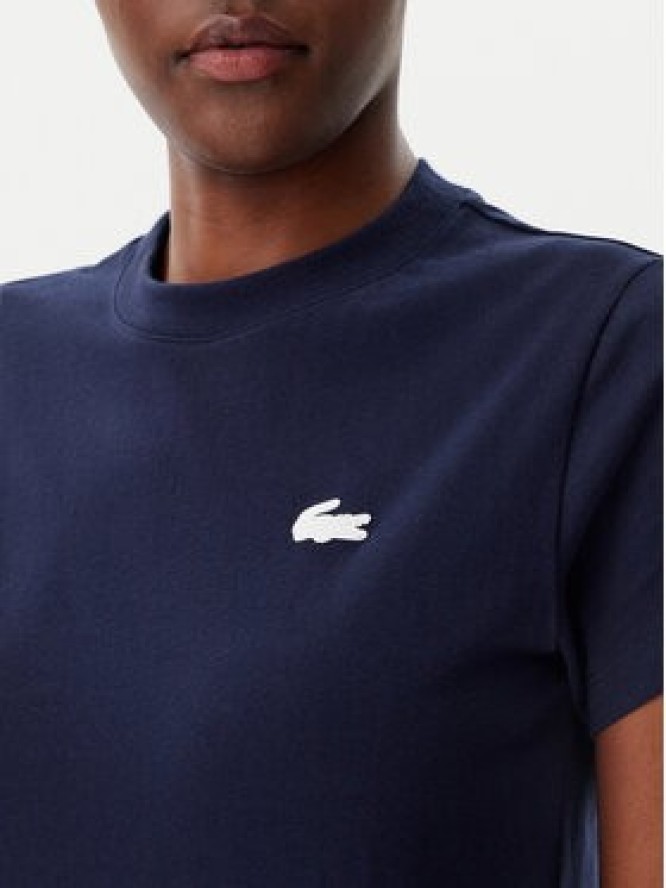 Lacoste T-Shirt TF9246 Granatowy Slim Fit