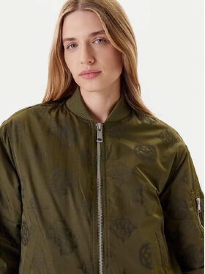 Guess Kurtka bomber W5YL08 WHDK2 Khaki Regular Fit