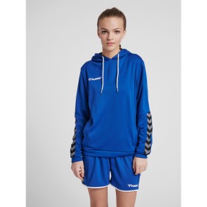 Hummel bluza damska sportowa hml Authentic Poly Hoodie Woman niebieska