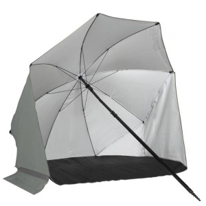 Parasol plażowy - Wiatrówka - 160 cm - Szary