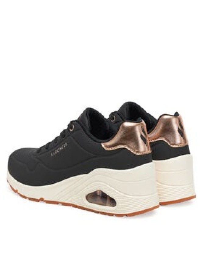 Skechers Sneakersy UNO Wedge - Hi Steps (177520-BBK) 177520/BLK Czarny
