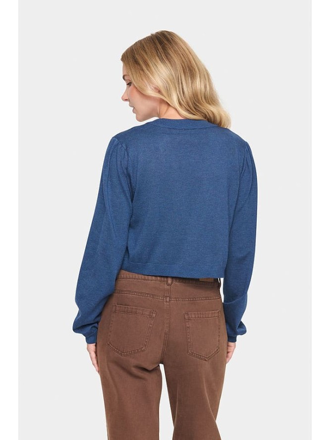 SAINT TROPEZ Bolerko "Mila" w kolorze niebieskim rozmiar: S