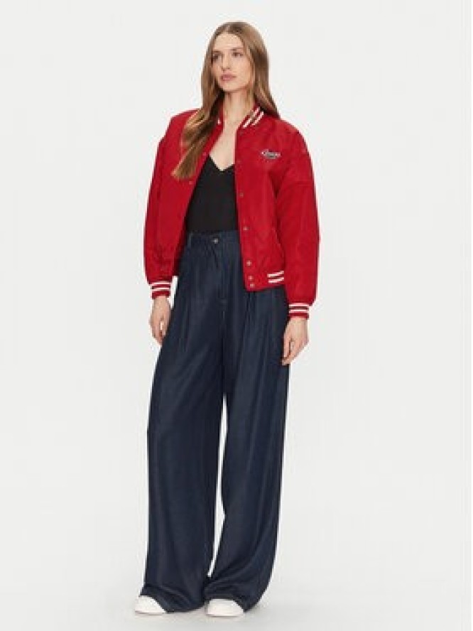 Guess Jeans Kurtka bomber W5RL43 WHAA2 Czerwony Regular Fit