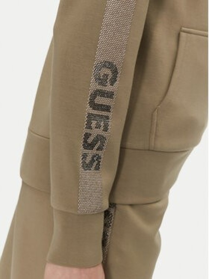 Guess Bluza W5RQ03 KBYE2 Zielony Regular Fit