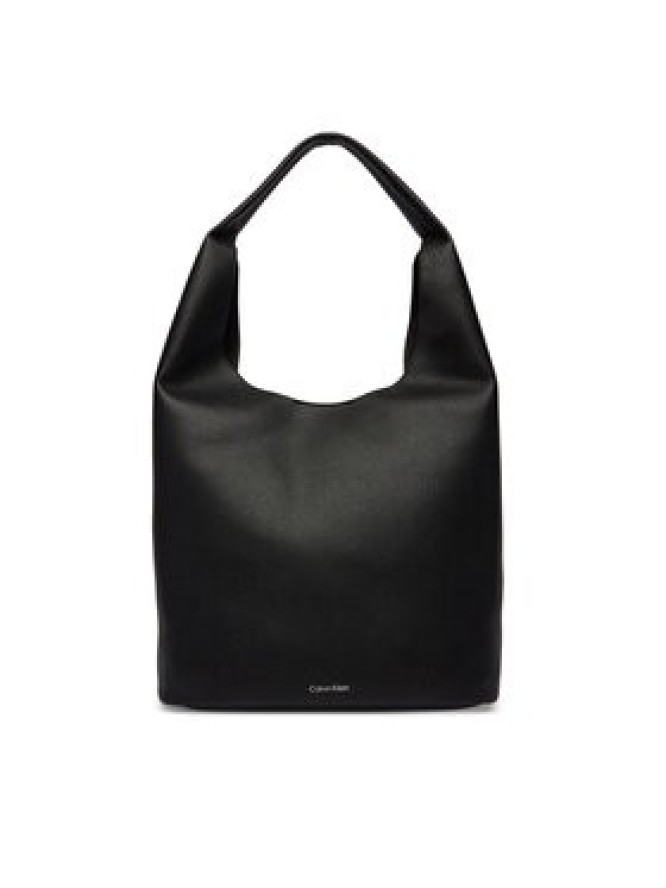 Calvin Klein Torebka Slouchy Pebble Medium Bag LV04F3596G Czarny