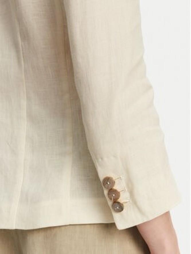 Marella Marynarka Biella 2513041062 Écru Regular Fit