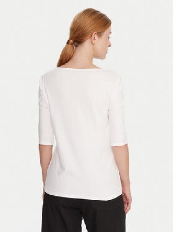 Calvin Klein Bluzka LV044C217G Biały Slim Fit