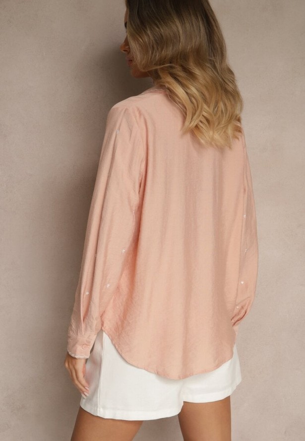 Różowa Koszula z Wiskozy w Serca Koliselle