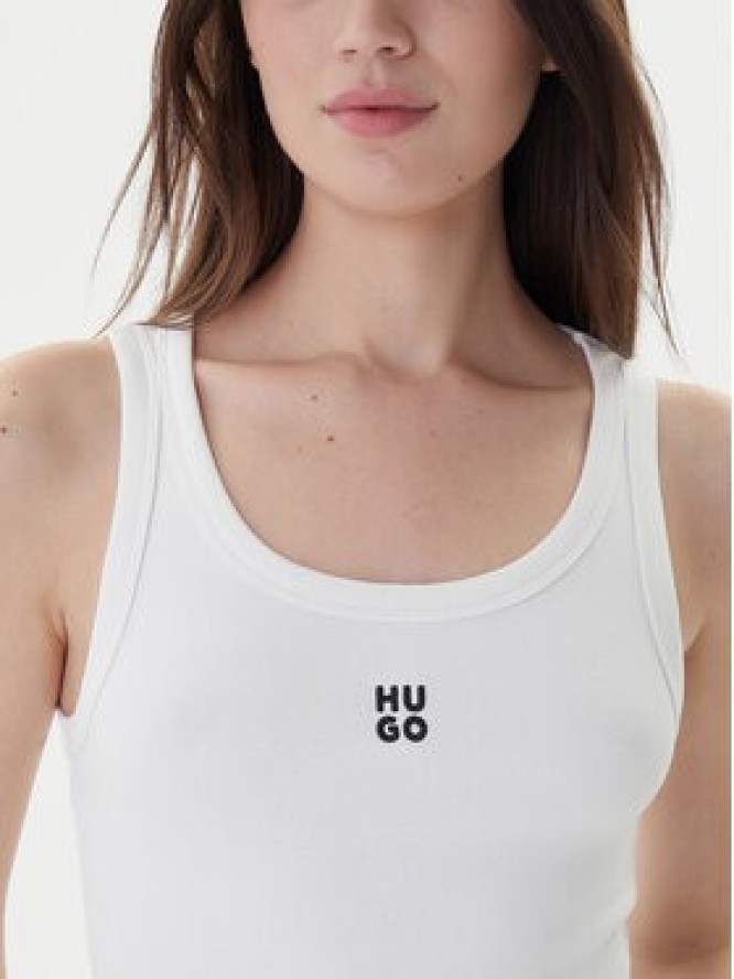 Hugo Top Datamia 50514489 Biały Slim Fit