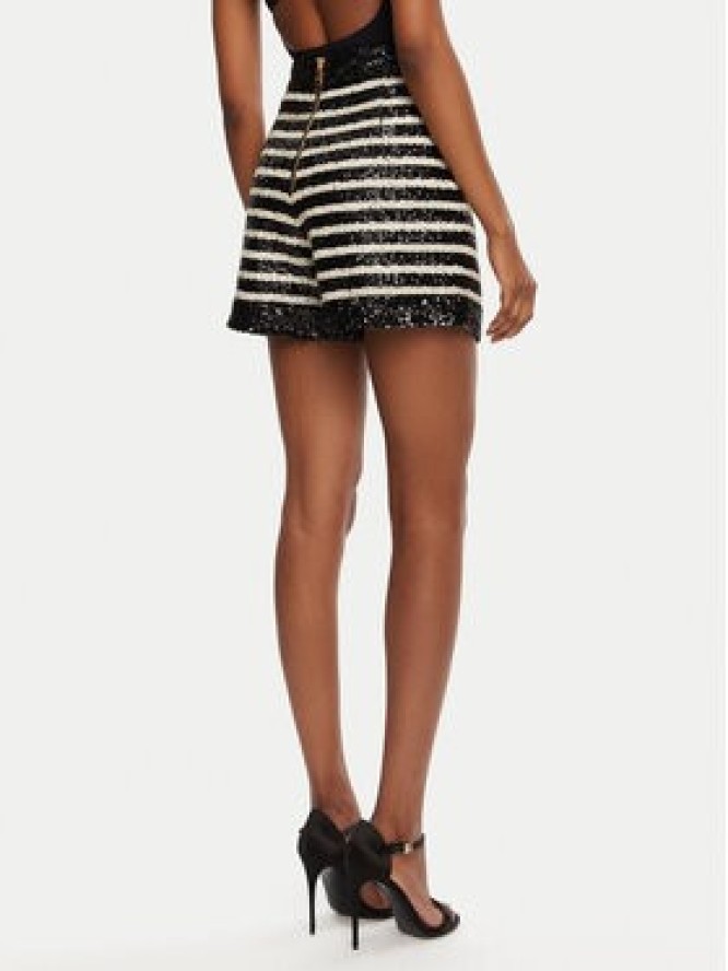 Balmain Szorty materiałowe DF1PA265XJ31 Czarny Regular Fit