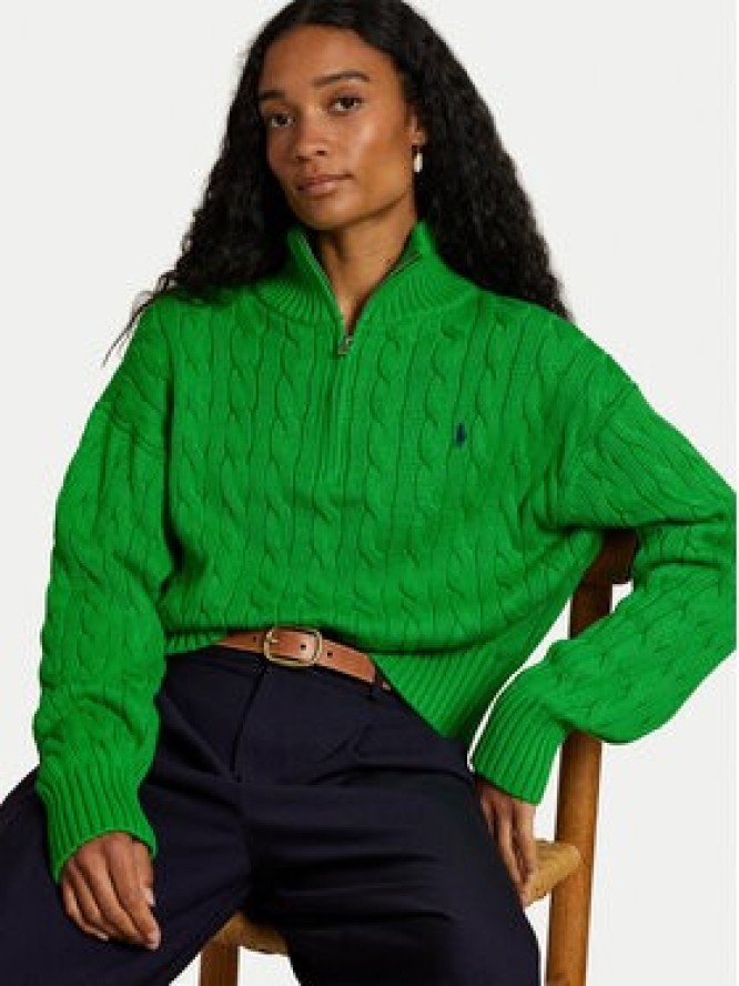 Polo Ralph Lauren Sweter 211963467500 Zielony Relaxed Fit