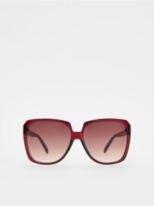 Okulary przeciwsłoneczne - bordowy