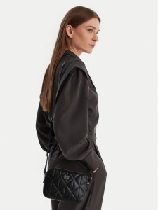 Calvin Klein Torebka Quilted Double Zip Camera Bag LV04F3328G Czarny