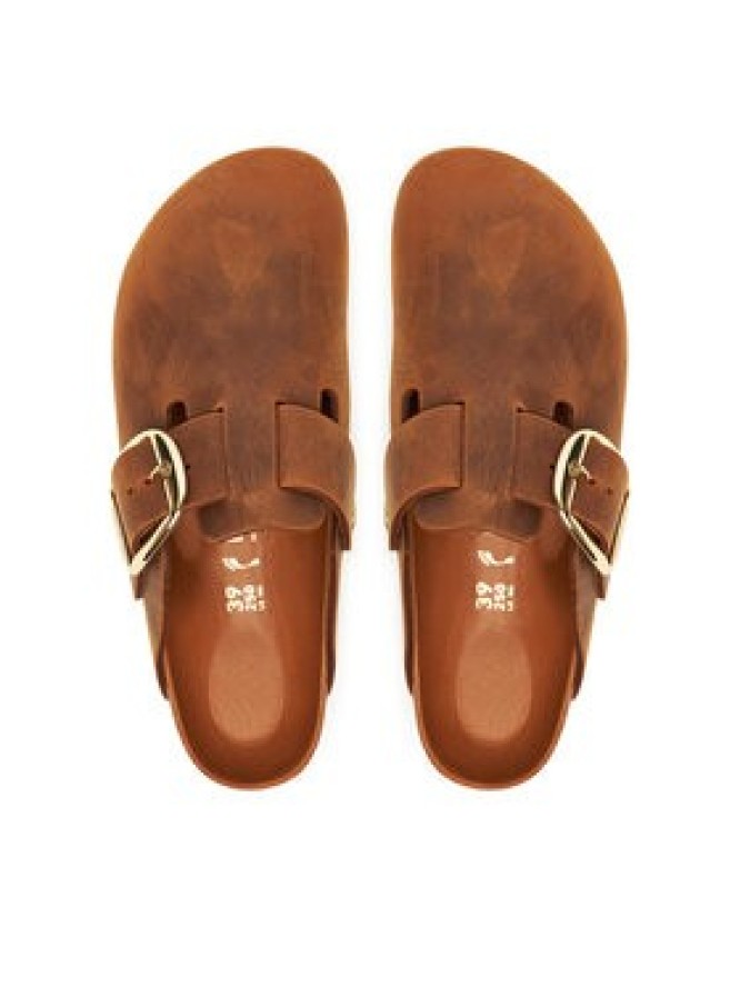 Birkenstock Klapki Boston Big Buckle Hex 1030446 Brązowy