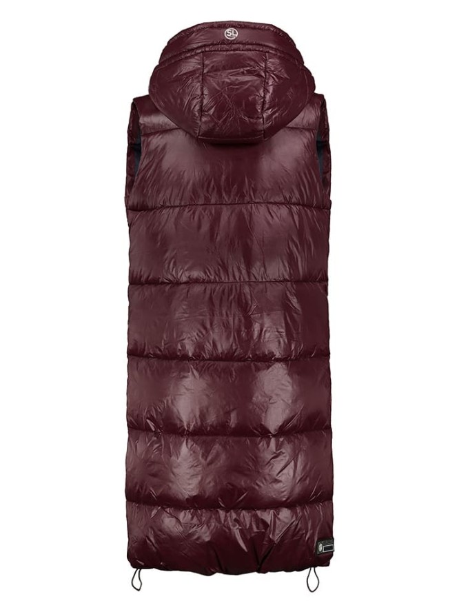 Sublevel Kamizelka pikowana w kolorze bordowym rozmiar: L