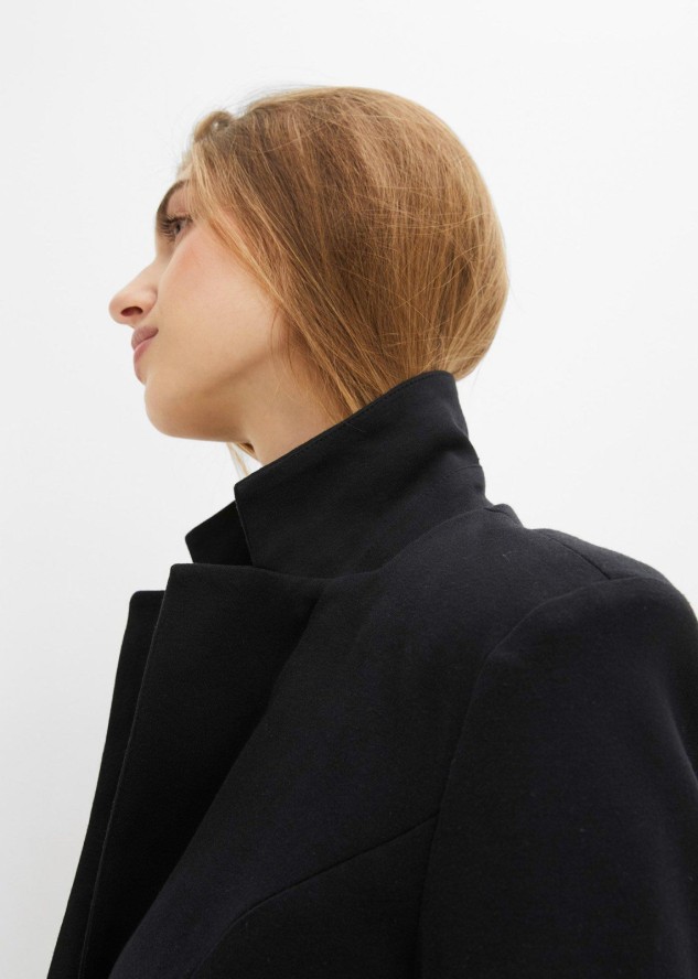 Długi żakiet z bawełnianego dżerseju