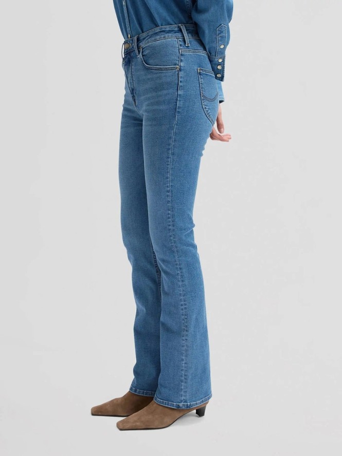 DAMSKIE SPODNIE LEE BREESE BOOT SAPPHIRE POND 112378934