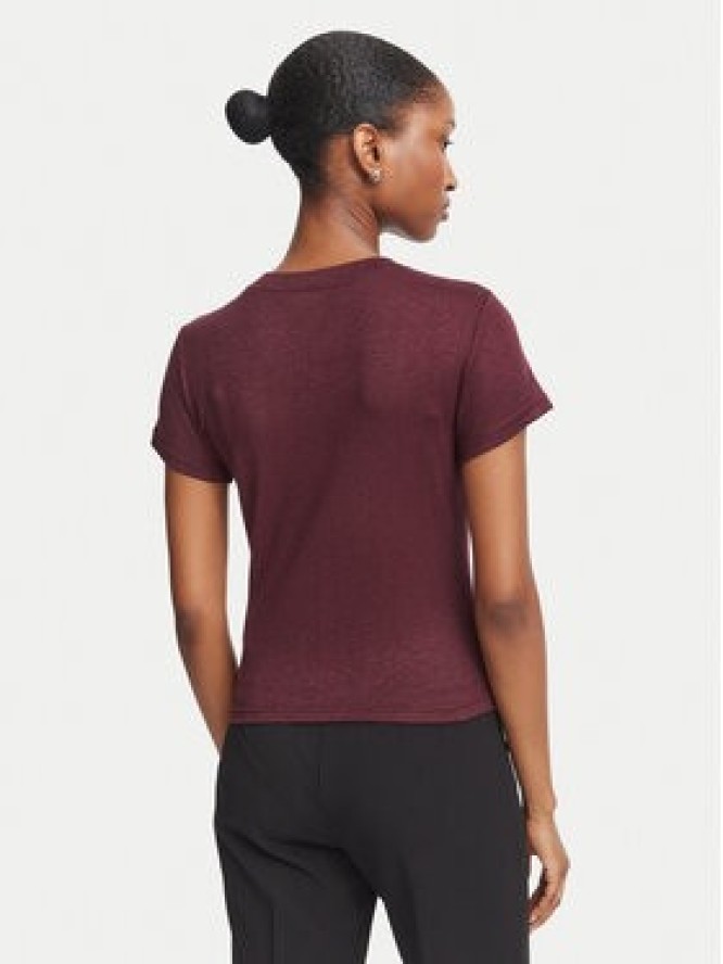 Guess T-Shirt W5BP07 KCGM2 Bordowy Regular Fit