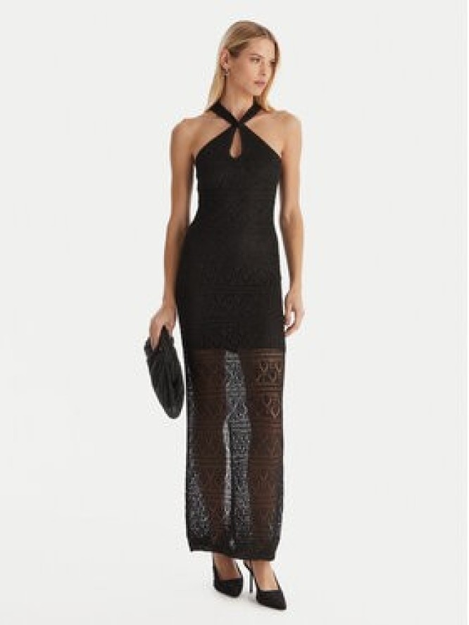 Guess Sukienka dzianinowa W5YK48 Z37G0 Czarny Slim Fit