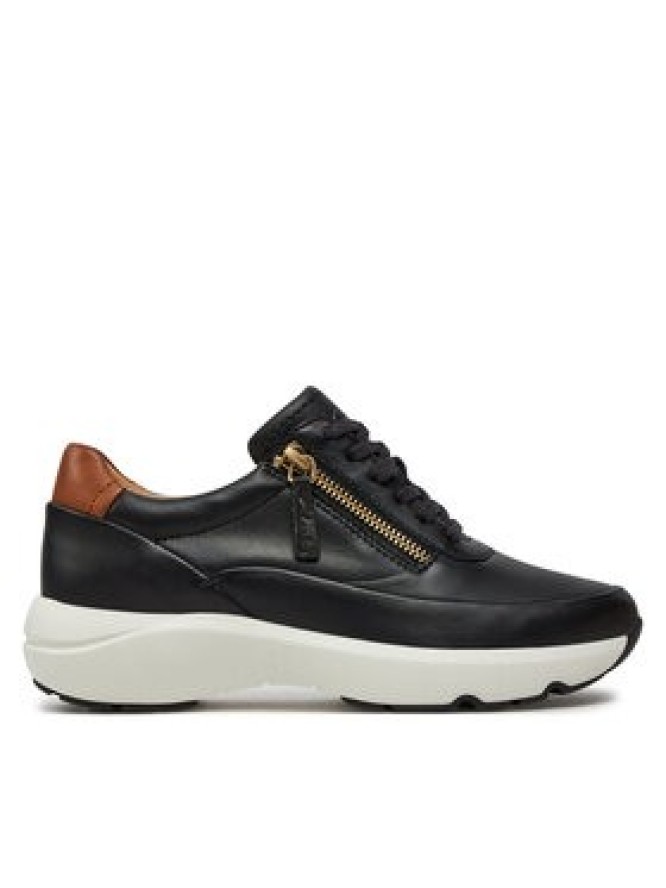 Clarks Sneakersy Tivoli Zip 26176648 Czarny