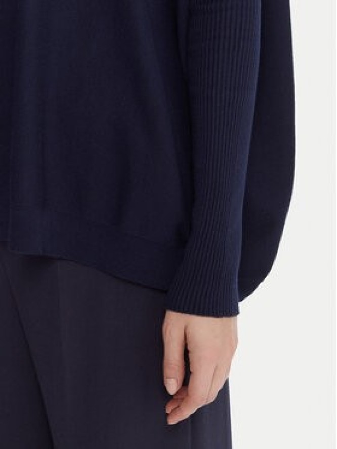 Kontatto Sweter 3M0802C Granatowy Relaxed Fit