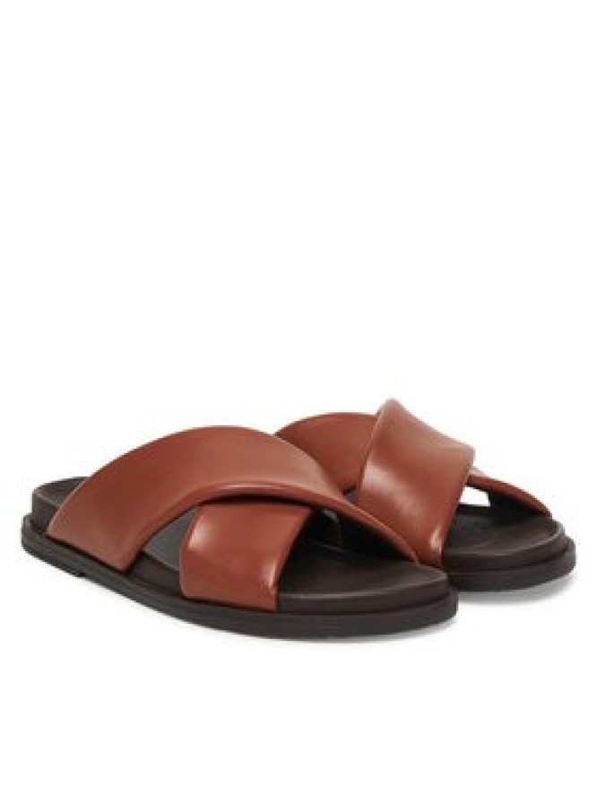 Geox Klapki D Adelash D55YWB 000TU C6014 Brązowy