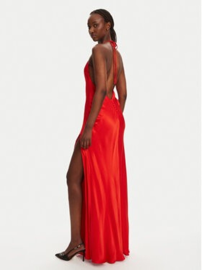 Bardot Sukienka wieczorowa YVE Halter 59315DB Czerwony Slim Fit