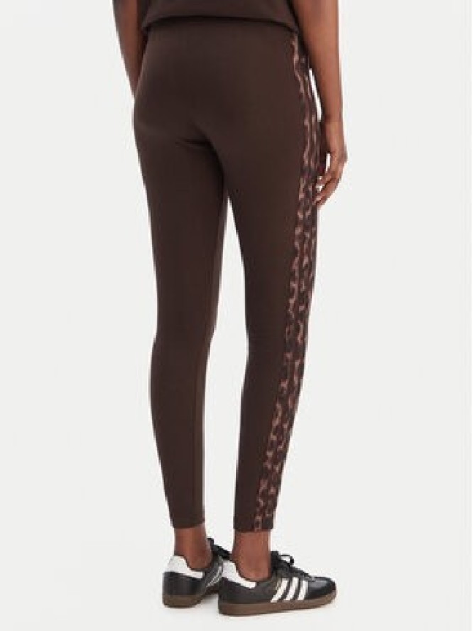 adidas Legginsy Seasonal Essentials Leopard Print KA2793 Brązowy Slim Fit