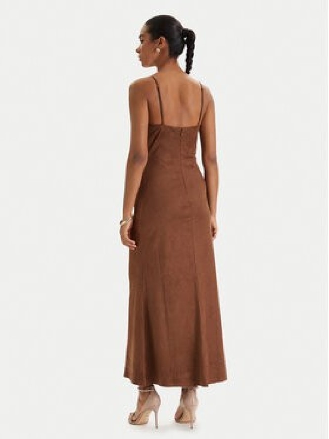 Bardot Sukienka z imitacji skóry Nadira 59194DB3 Brązowy Slim Fit