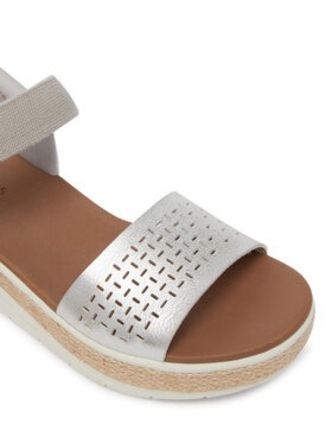 Skechers Sandały Bobs Sun Ray 114415/SIL Srebrny
