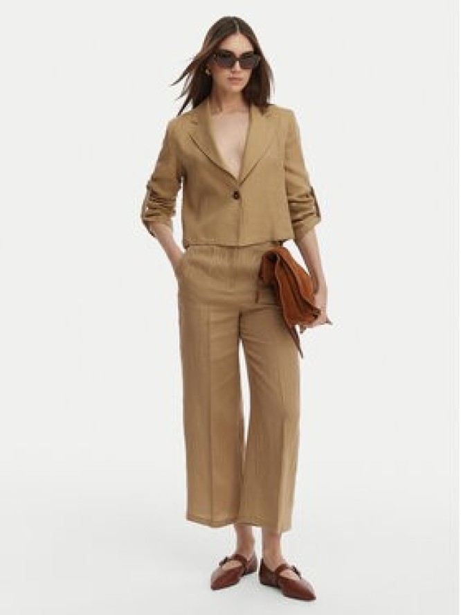 Marella Marynarka Papiro 2615041042 Beżowy Regular Fit