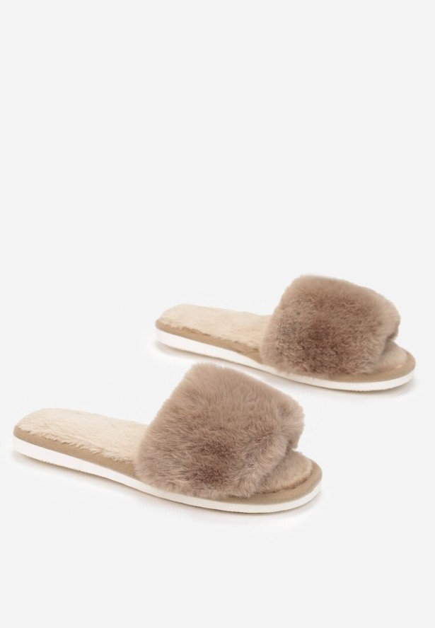 Beżowe Kapcie Gregisthus