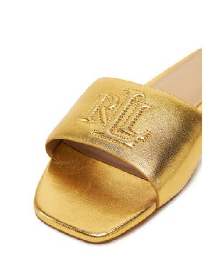 LAUREN RALPH LAUREN Klapki 802970531002 Złoty