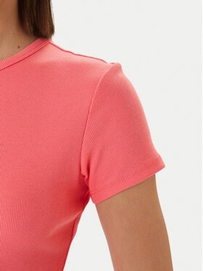 Tommy Jeans T-Shirt DW0DW17383 Różowy Slim Fit