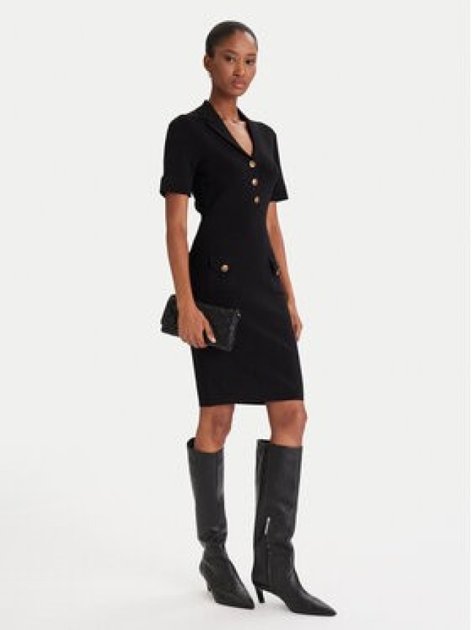 Guess Sukienka dzianinowa W5YK29 Z0130 Czarny Slim Fit
