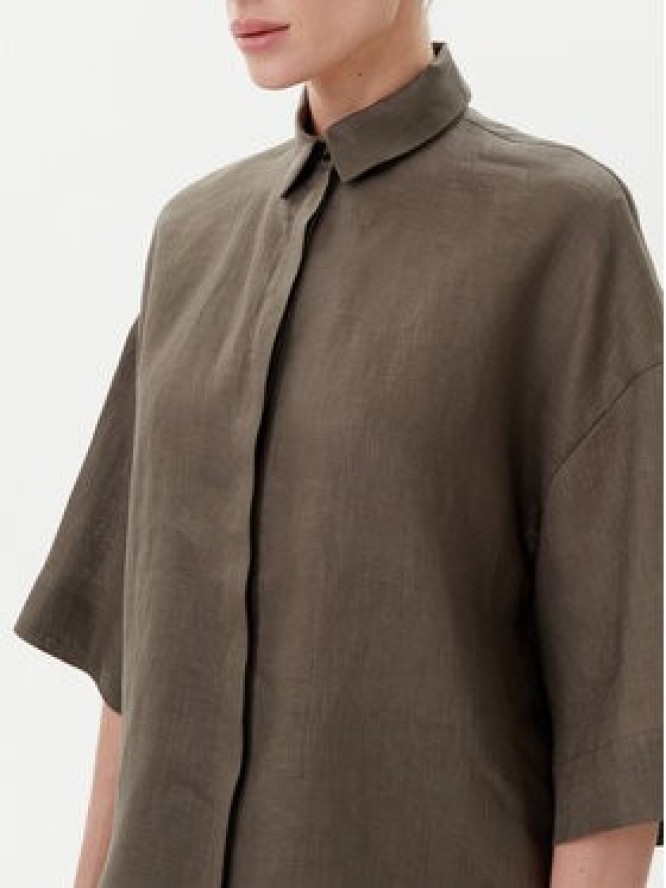 Max Mara Leisure Koszula Mirano 2516111028 Zielony Relaxed Fit