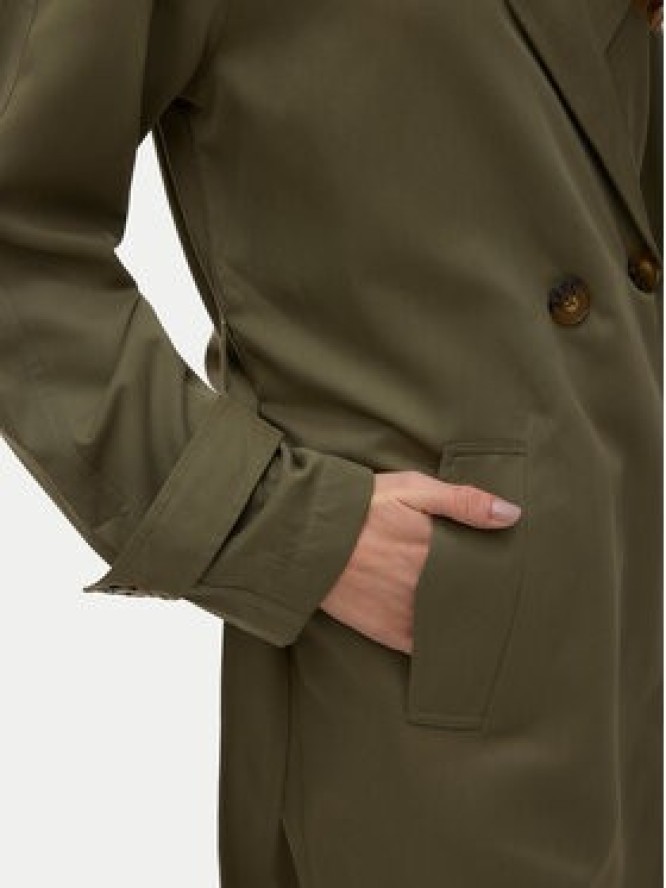 Vero Moda Trencz Lou 10257581 Zielony Regular Fit