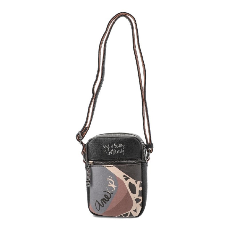 Brązowa Mała Torebka Damska Na Ramię Anekke