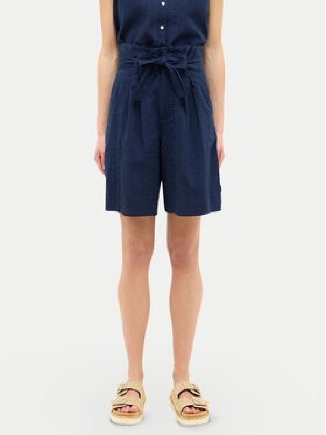 Mustang Szorty materiałowe Darrah 1016586 Granatowy Relaxed Fit