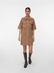 Vero Moda Sukienka w kolorze beżowym rozmiar: M