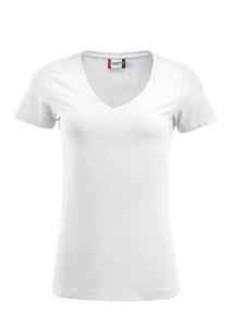 clique Arden damski top z dekoltem V z jerseyu stretch biały