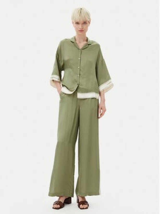 KARL LAGERFELD Koszula A2W11037 Zielony Relaxed Fit