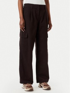 Calvin Klein Jeans Spodnie cargo LV047F623G Brązowy ciemny Relaxed Fit